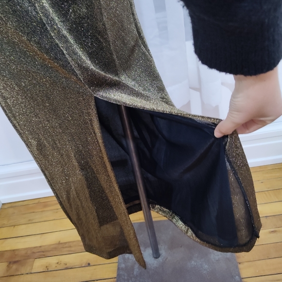 Reitman Petites Size 2 Gold Dress - Picture 5 of 7